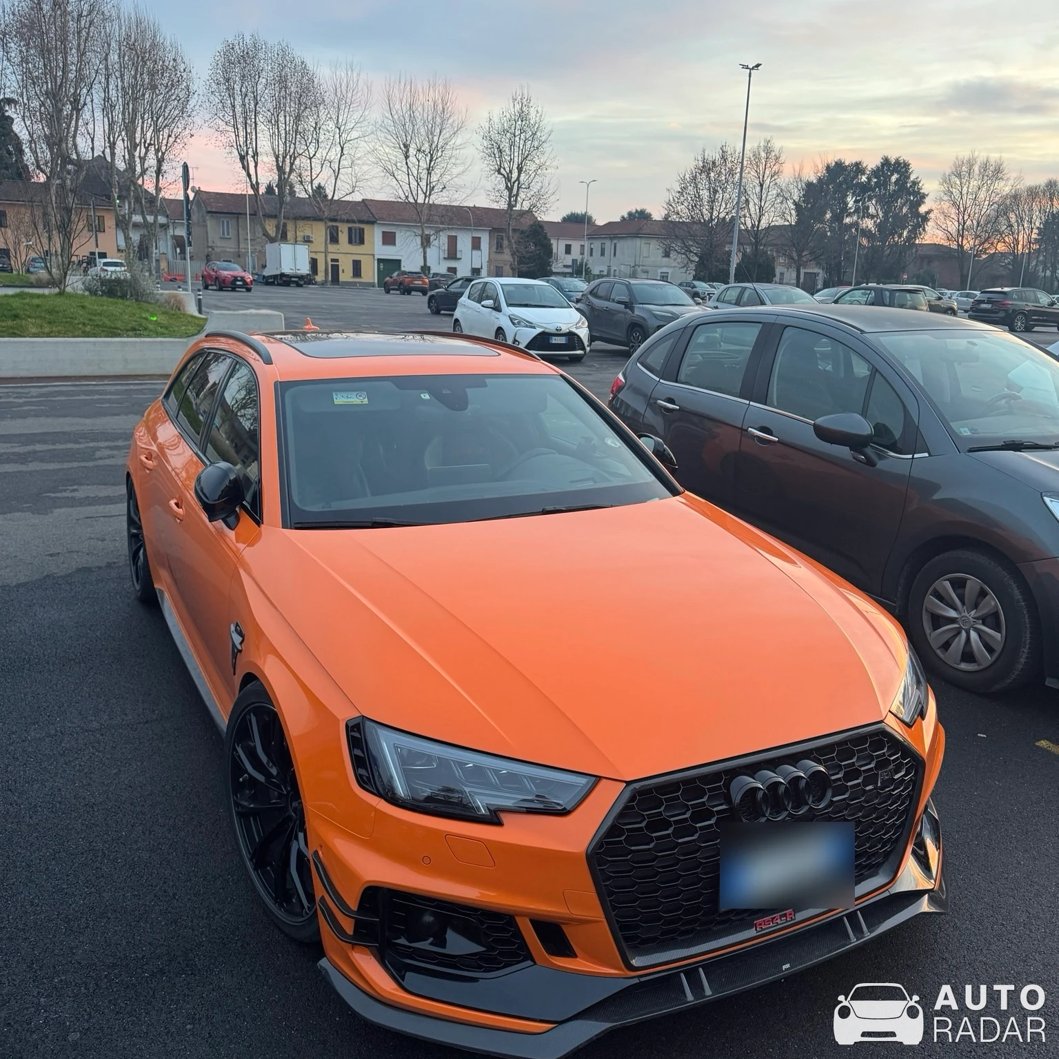 Audi ABT RS4 Avant B9 spotted in Magenta