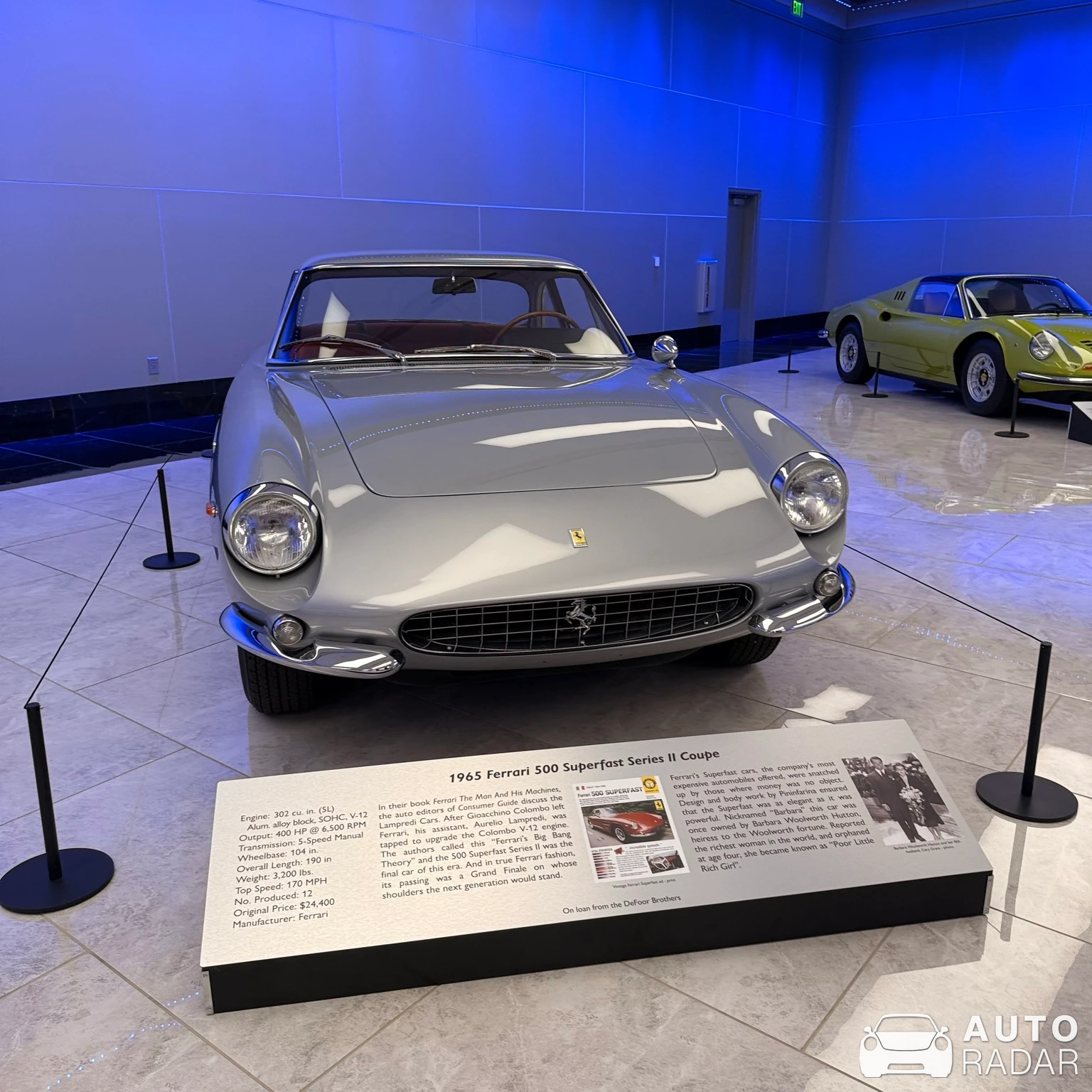 Ferrari 500 SF spotted in Cartersville
