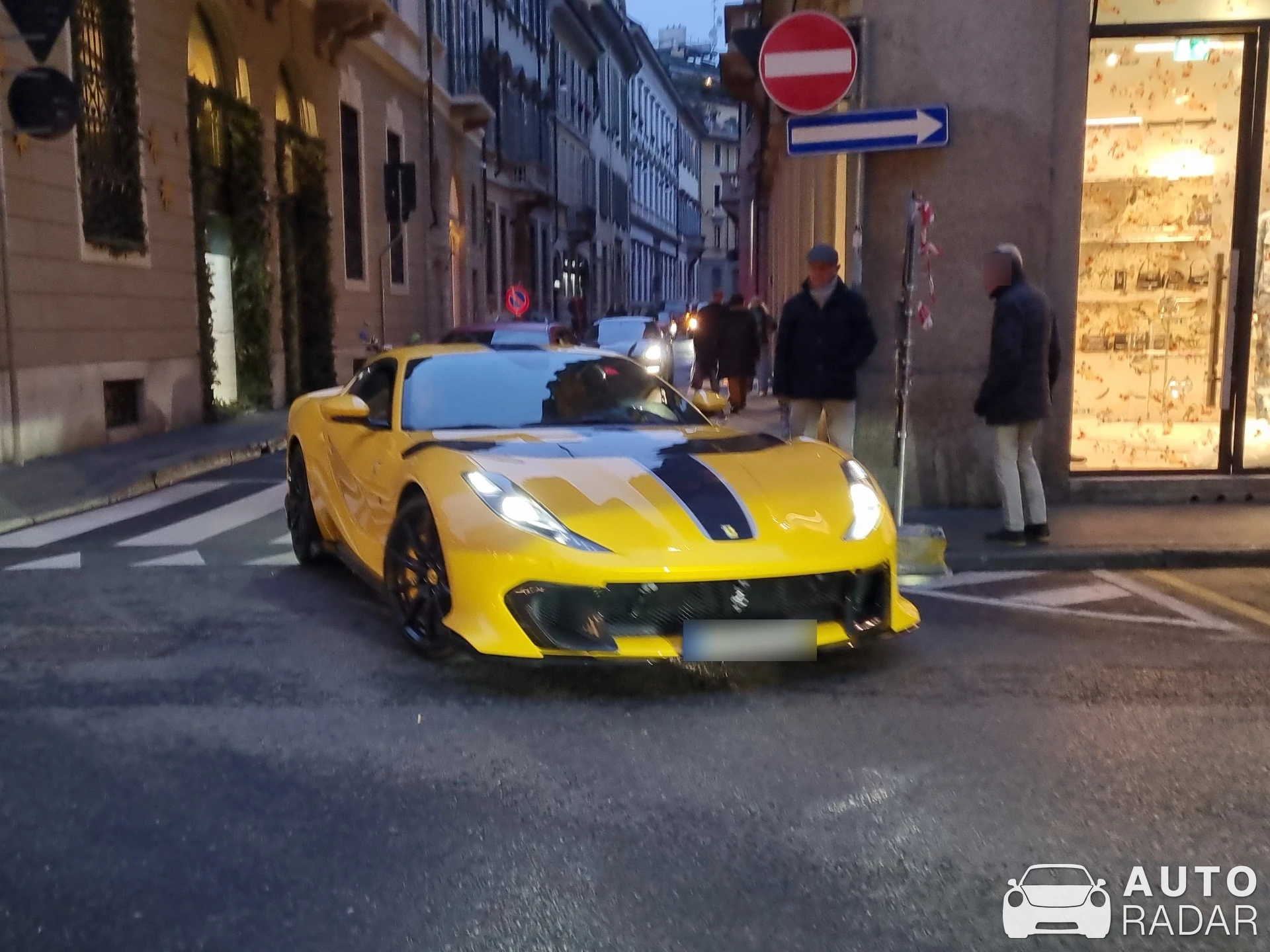 Ferrari 812 Competizione spotted in Milano, Italy