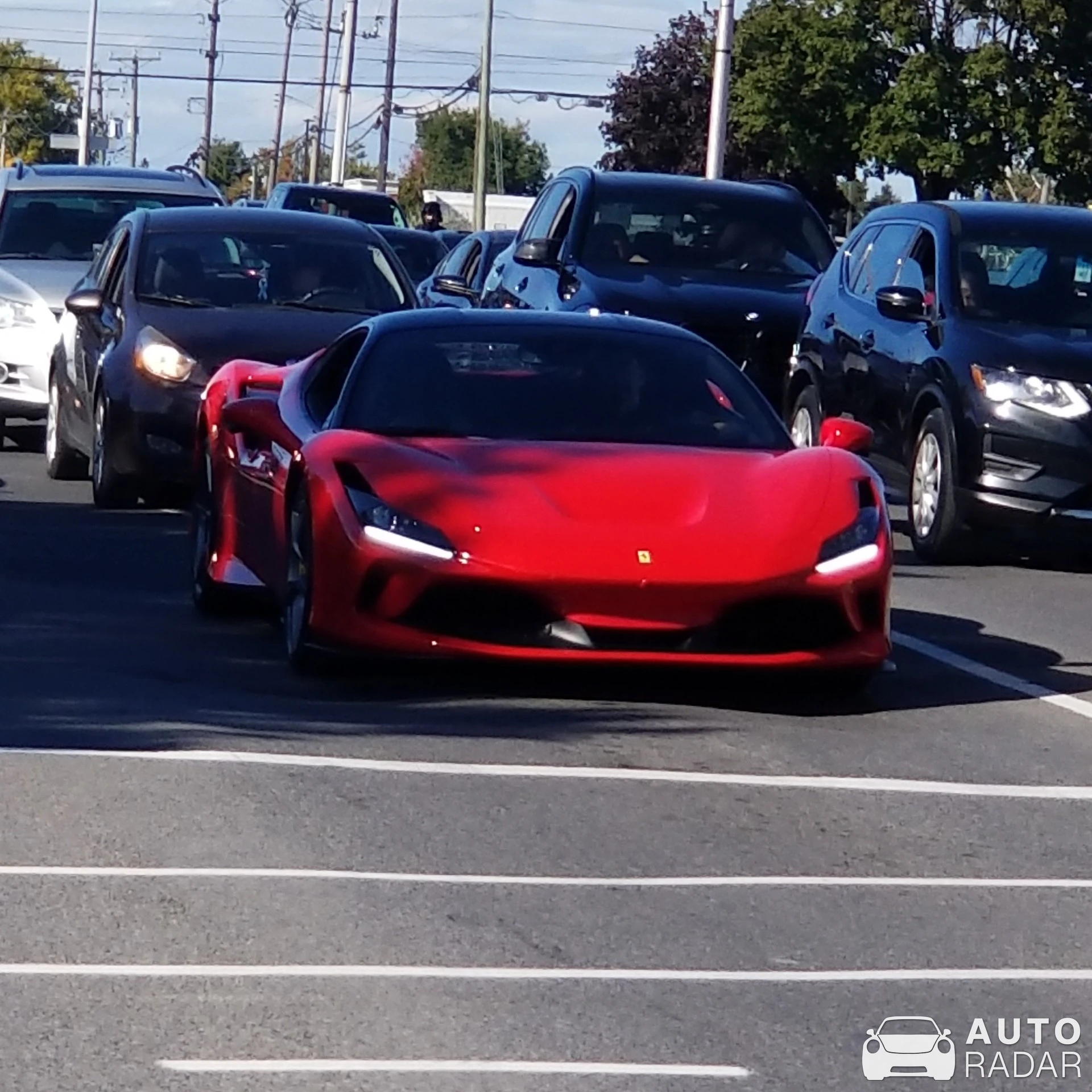 Ferrari F8 Tributo spotted in Dollard-des-Ormeaux, Canada