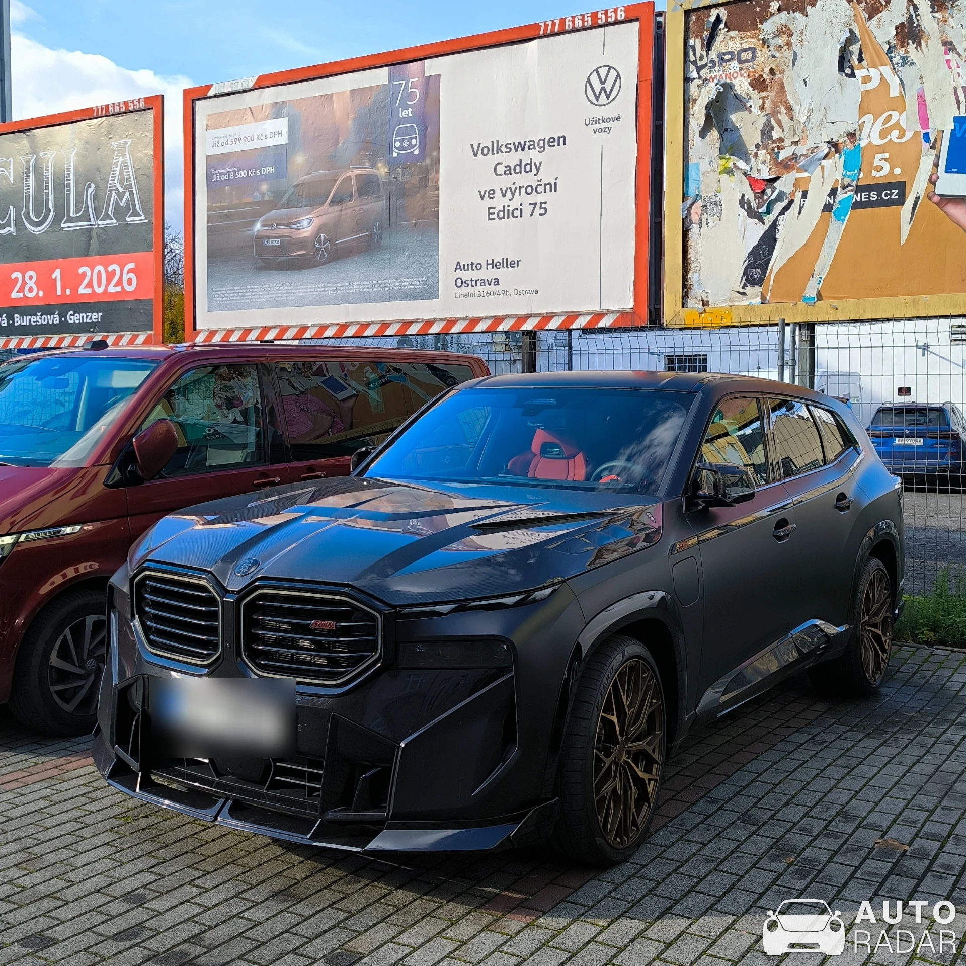 BMW XM G09 Label Red Larte Design spotted in Ostrava
