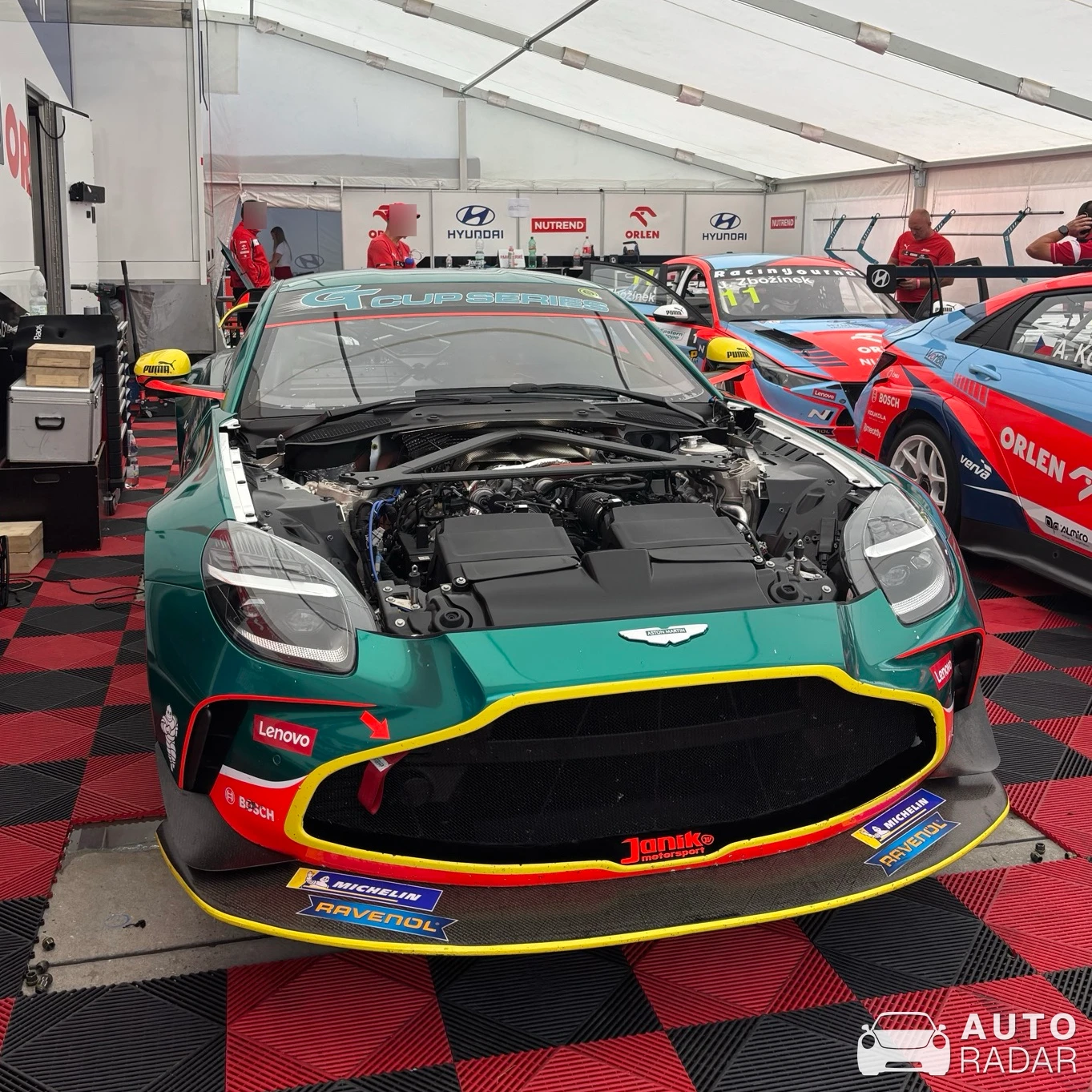 Aston Martin V8 Vantage GT4 Evo spotted in Orechová Potôň