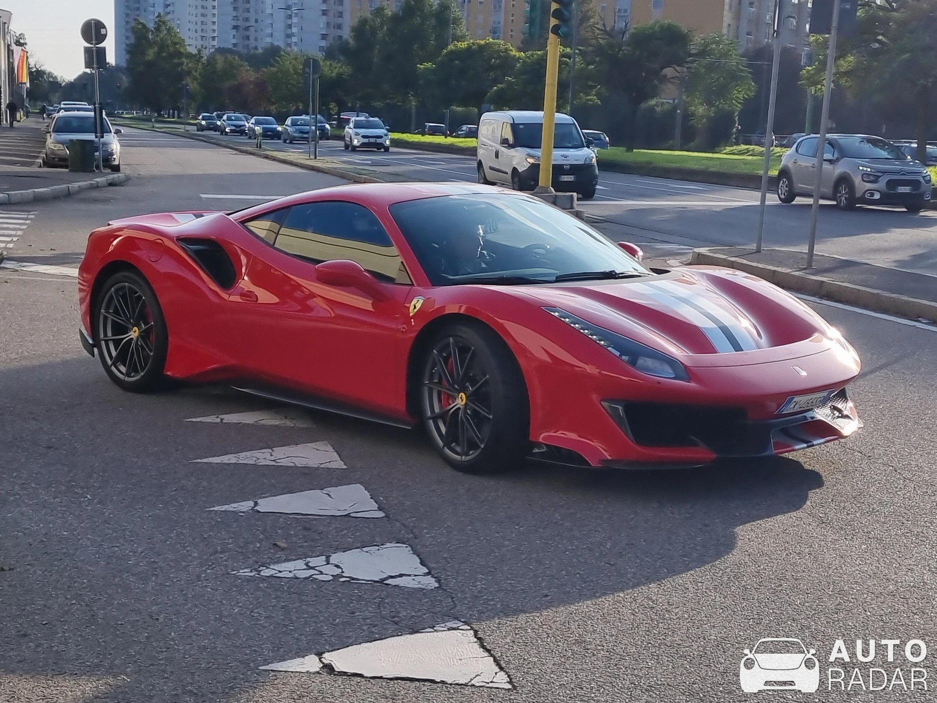 Ferrari 488 Pista spotted in Città metropolitana di Milano, Italia
