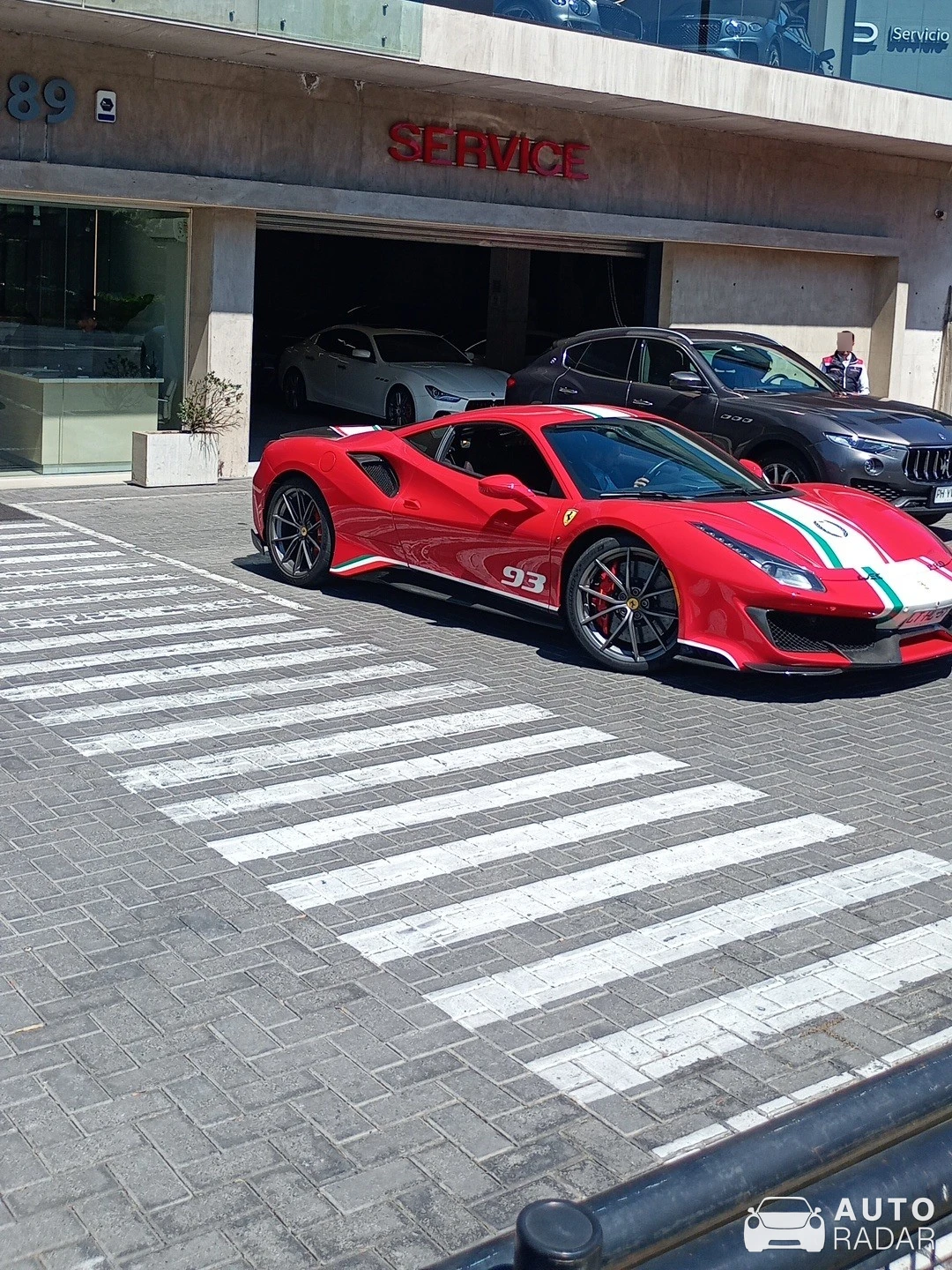 Ferrari 488 Pista Piloti spotted in Lo Barnechea, Chile