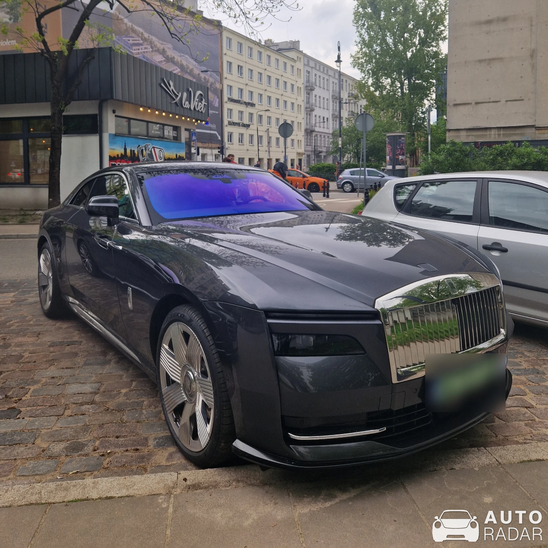 Rolls-Royce Spectre spotted in Warsaw, Poland