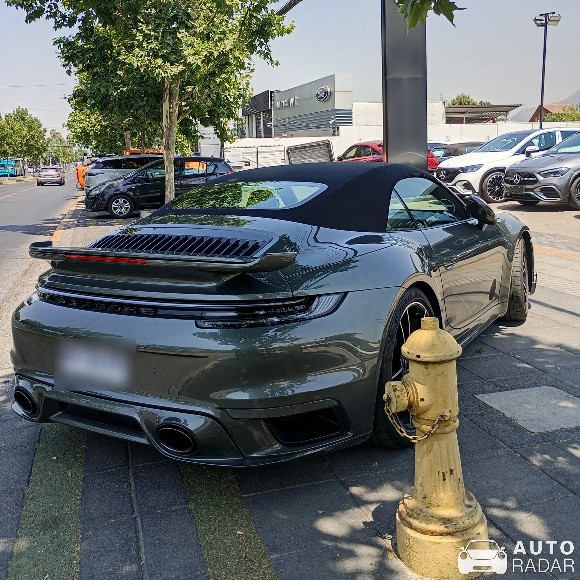 Porsche 992 Turbo S Cabriolet MkI spotted in Vitacura, Chile
