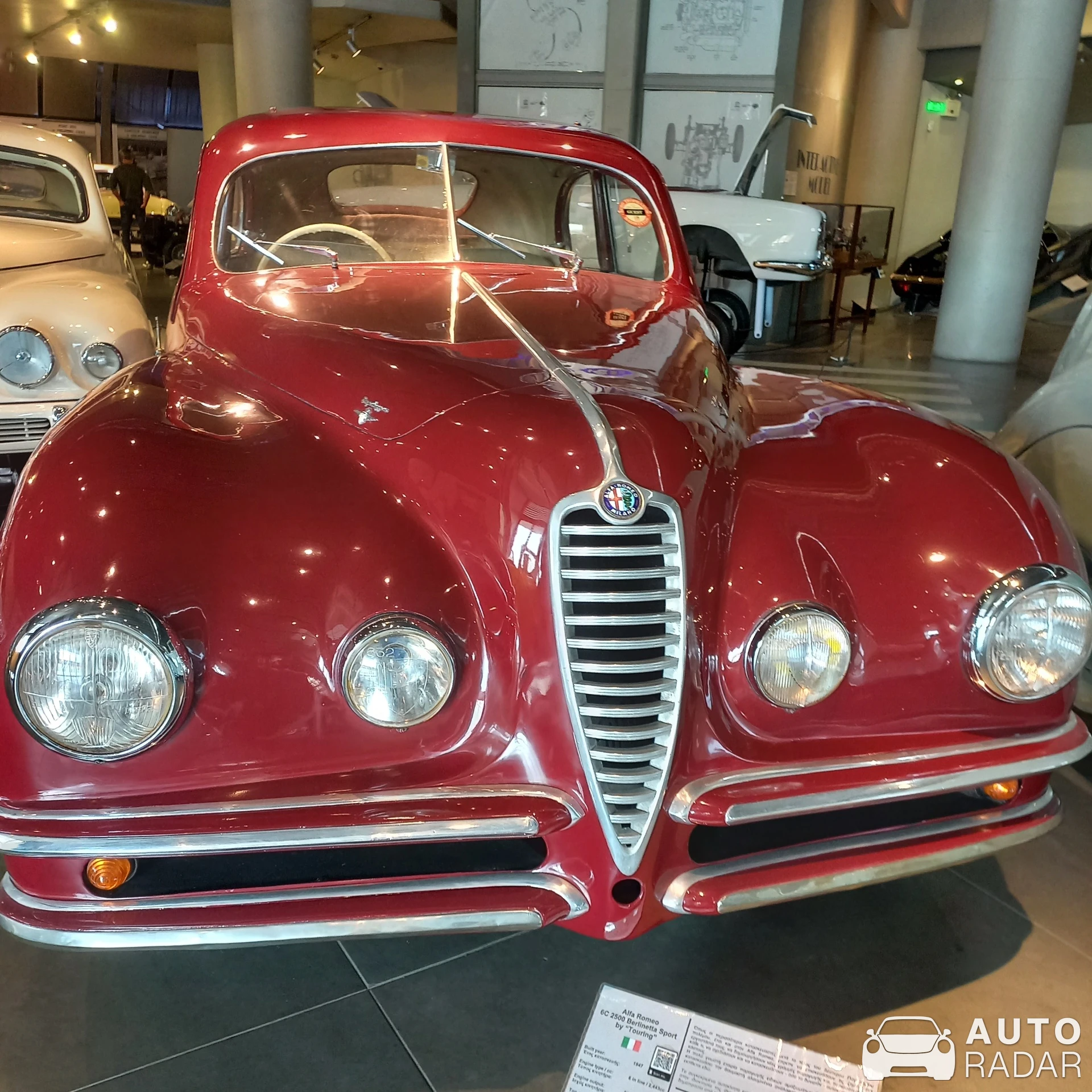 Alfa Romeo 6C 2500 Berlinetta Sport by Touring  spotted in Athina