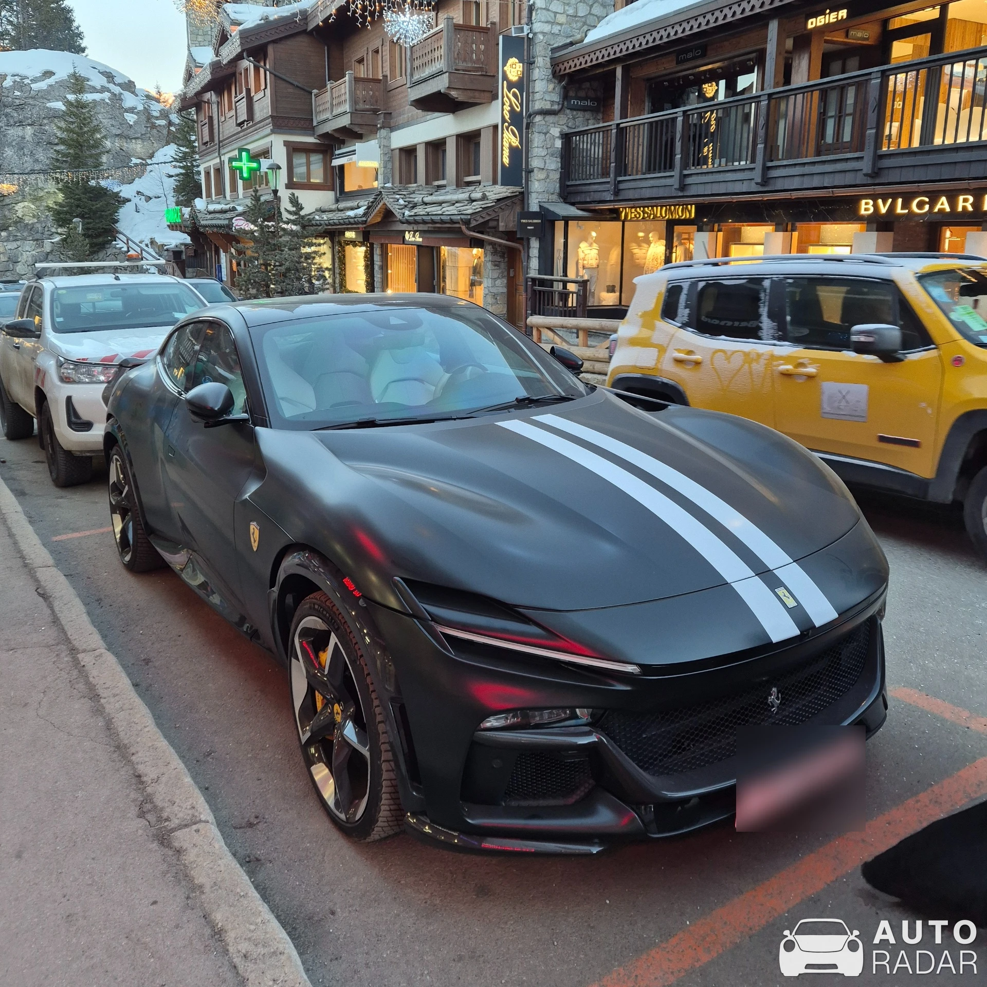 Ferrari Purosangue spotted in Courchevel, France