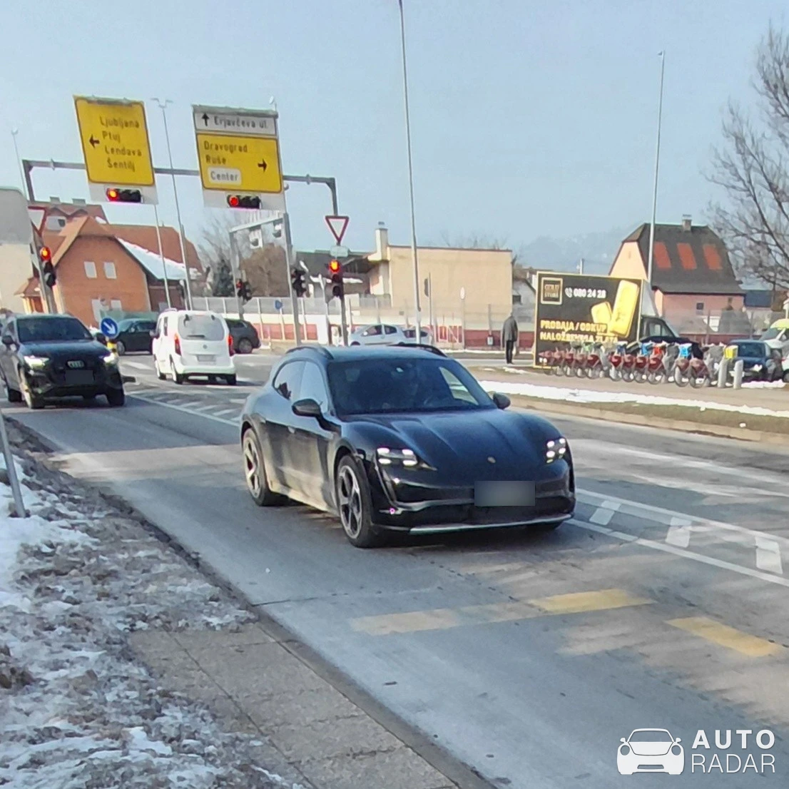 Porsche Taycan 4S spotted in Maribor, Slovenia