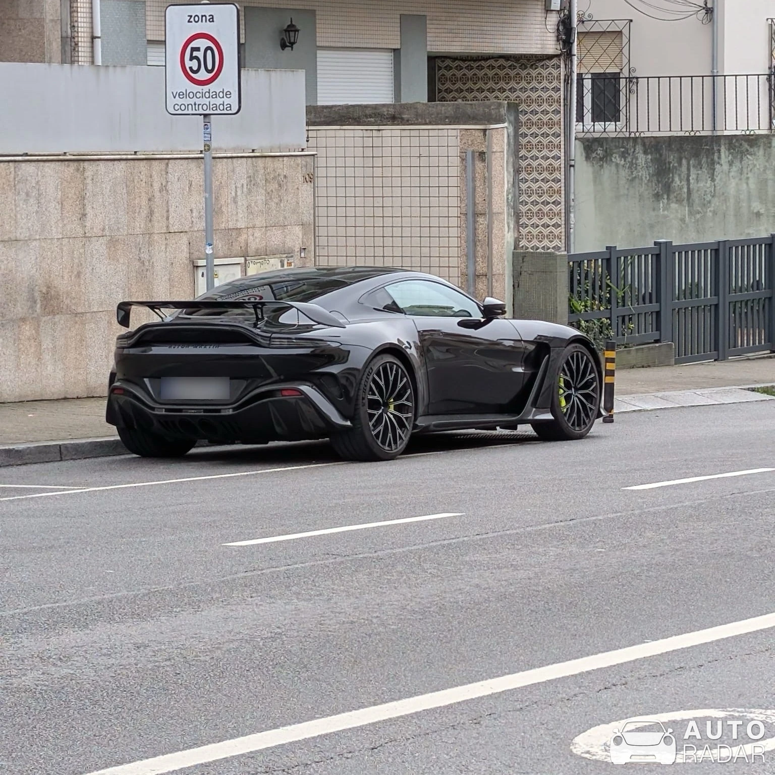 Aston Martin V12 Vantage 2023 spotted in Porto, Portugal