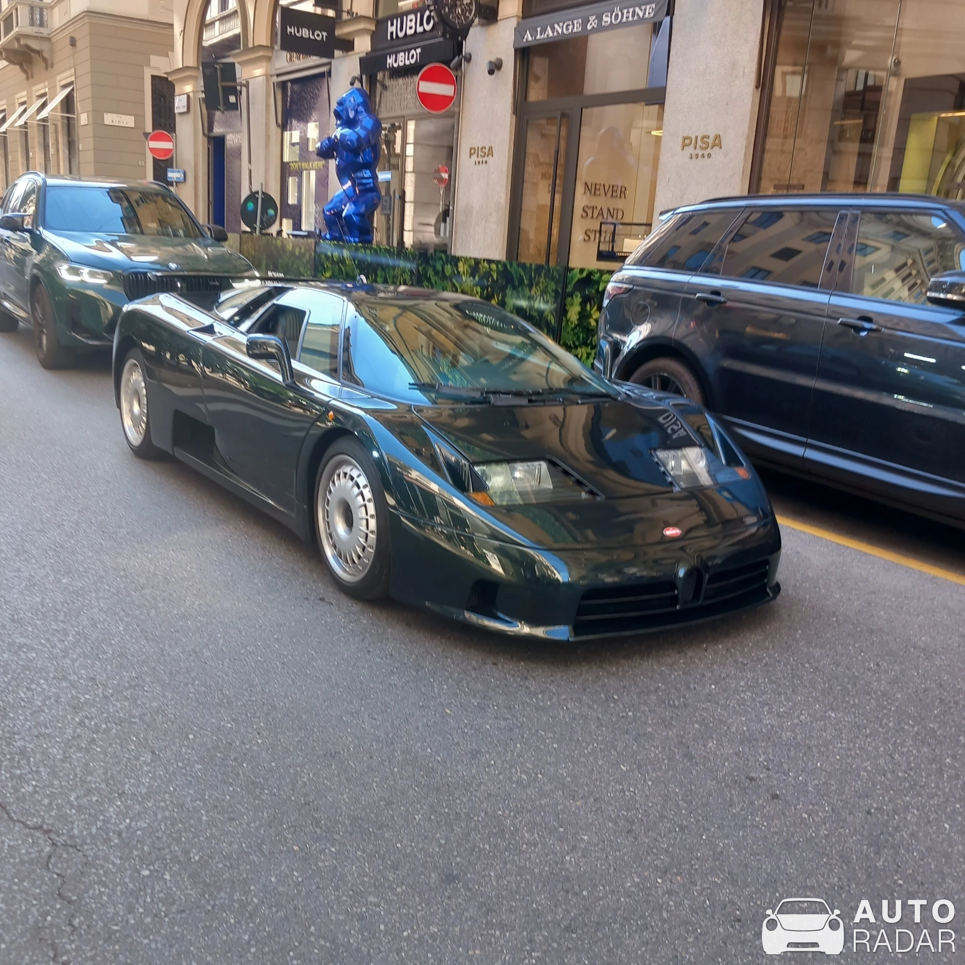 Bugatti EB110 GT spotted in Milano, Italy