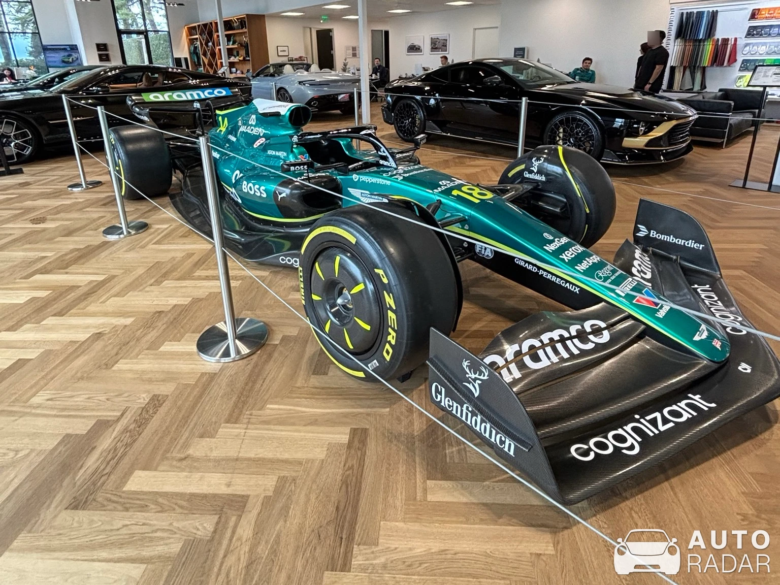Aston Martin AMR23 Formula 1 spotted in Newport Beach, United States