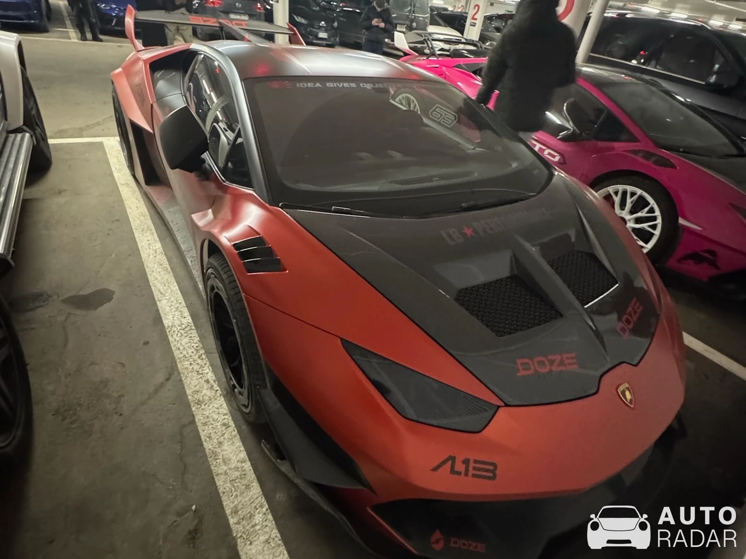 Lamborghini Huracán LP640-4 Evo Liberty Walk Widebody Doze Edition spotted in St. Moritz