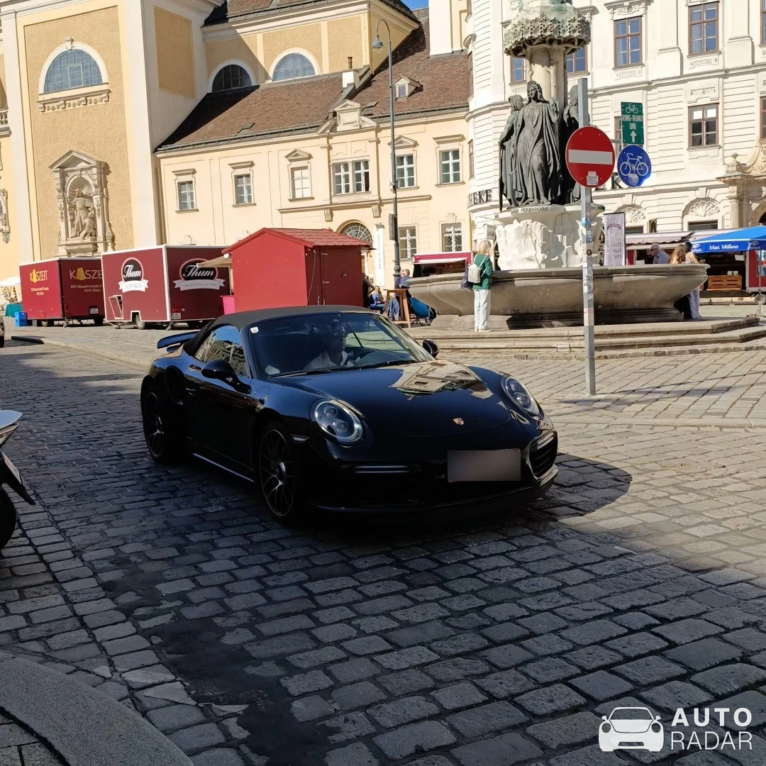 Porsche 991 Turbo S Cabriolet MkII spotted in Wien, Austria