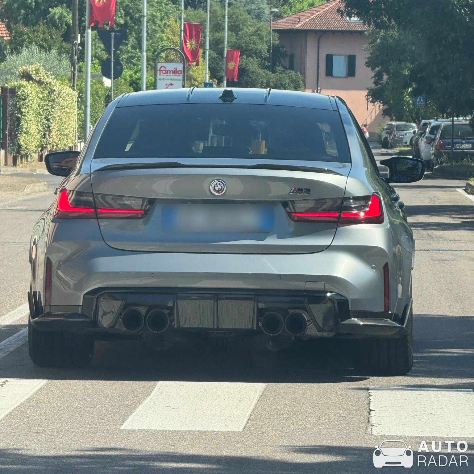 BMW M3 G80 Sedan Competition spotted in Castano Primo