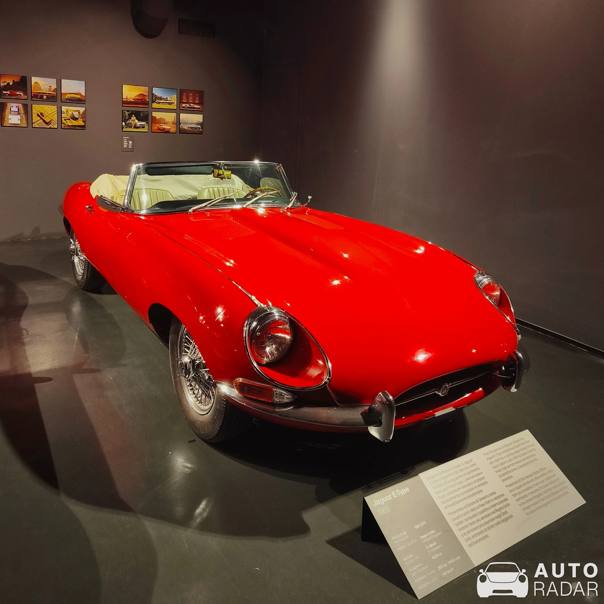 Jaguar E-Type Roadster spotted in Torino, Italy