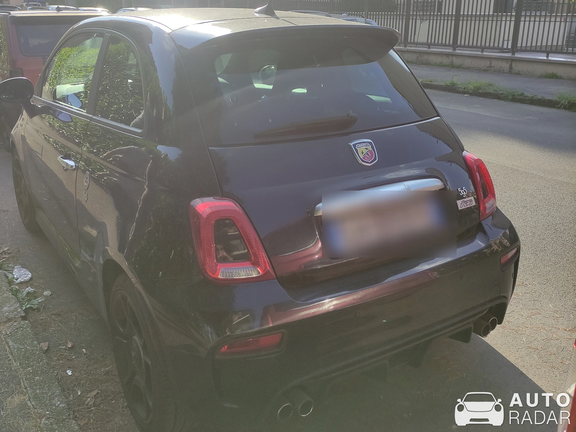 Abarth 595 Pista 70th Anniversary Edition spotted in Milano
