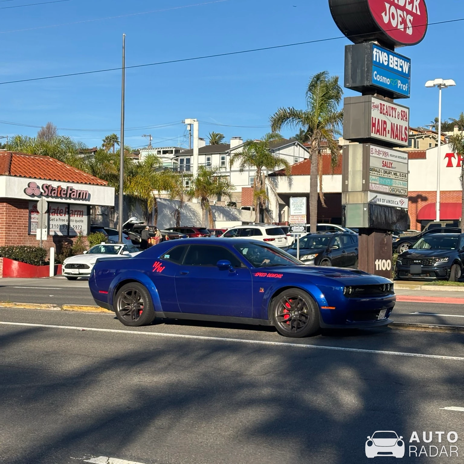 Dodge Challenger SRT Hellcat Widebody spotted in Hermosa Beach, United States