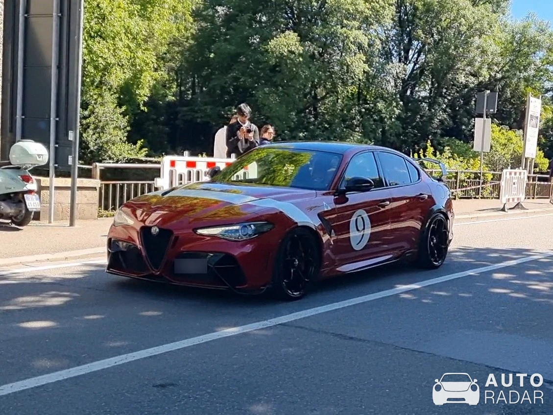 Alfa Romeo Giulia GTAm spotted in Cernobbio
