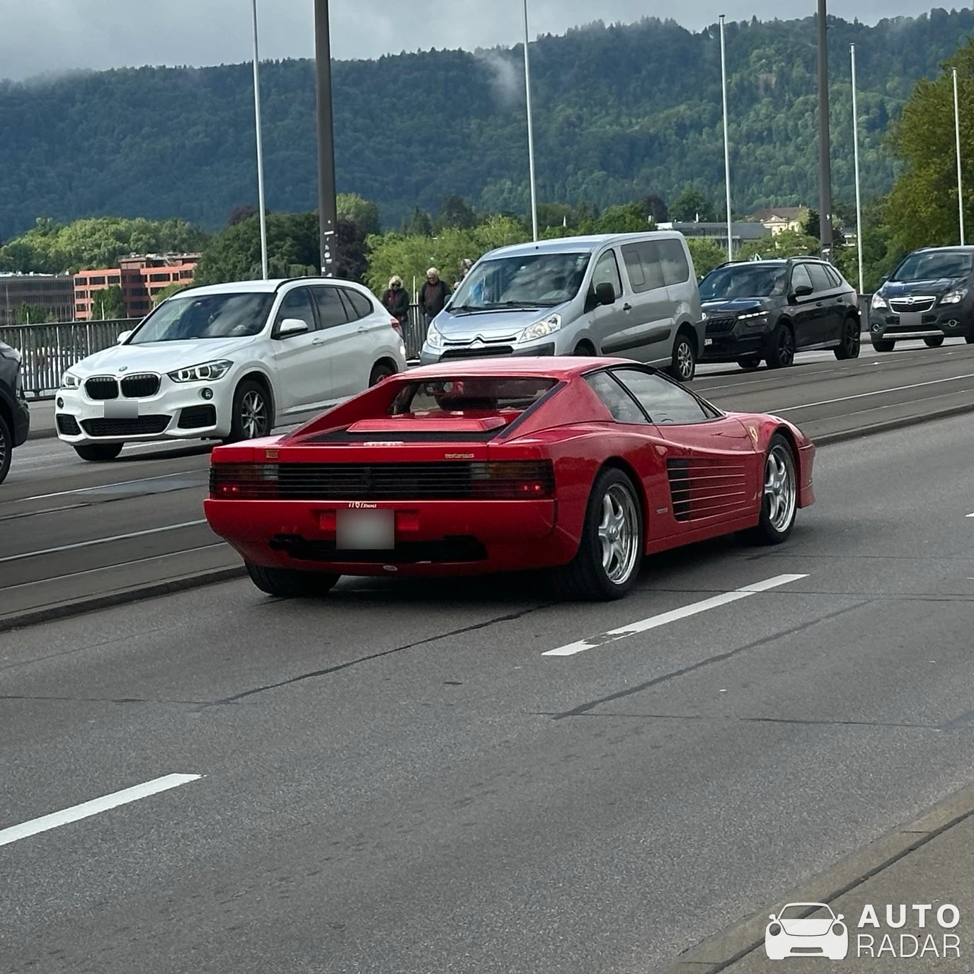 Ferrari Testarossa Monospecchio spotted in Zürich