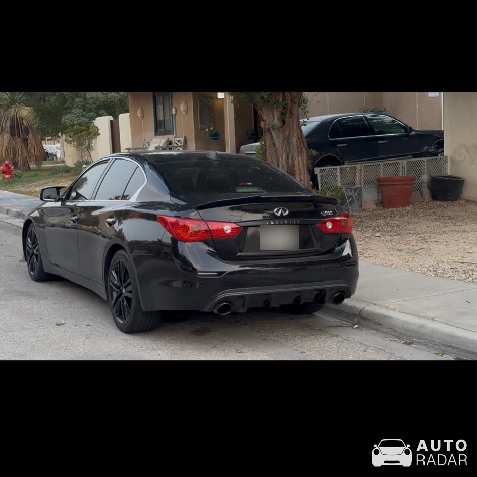 Infiniti Q50 Red Sport 400 spotted in Dhahran, Saudi Arabia