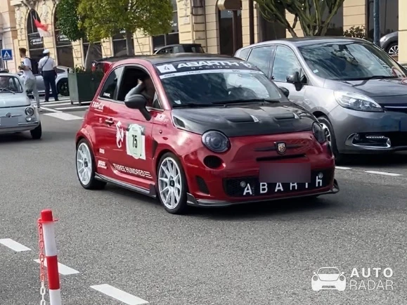 Abarth 595 Competizione Monster Energy Yamaha spotted in Monaco