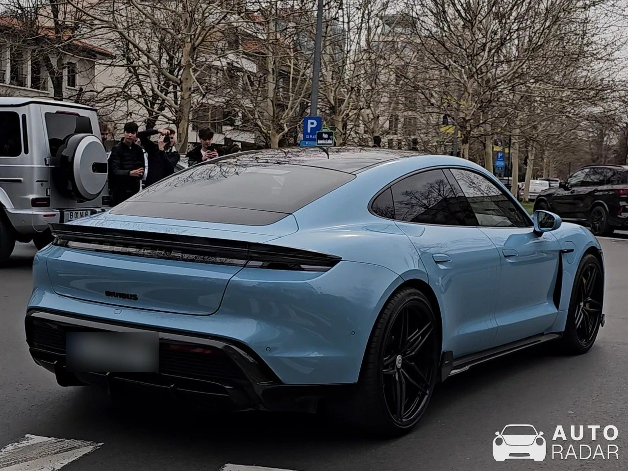 Porsche Taycan Brabus spotted in București