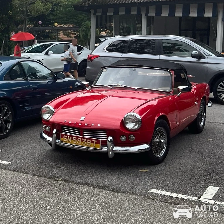 Triumph Spitfire Mark II spotted in Singapore