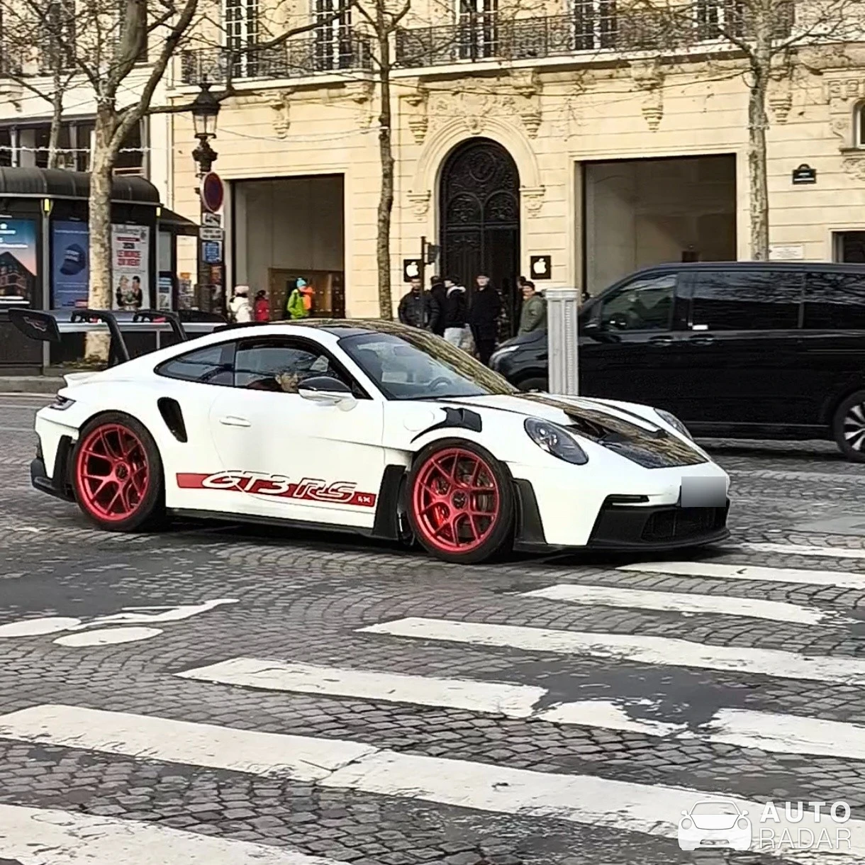 Porsche 992 GT3 RS MkI Weissach Package spotted in Paris, France