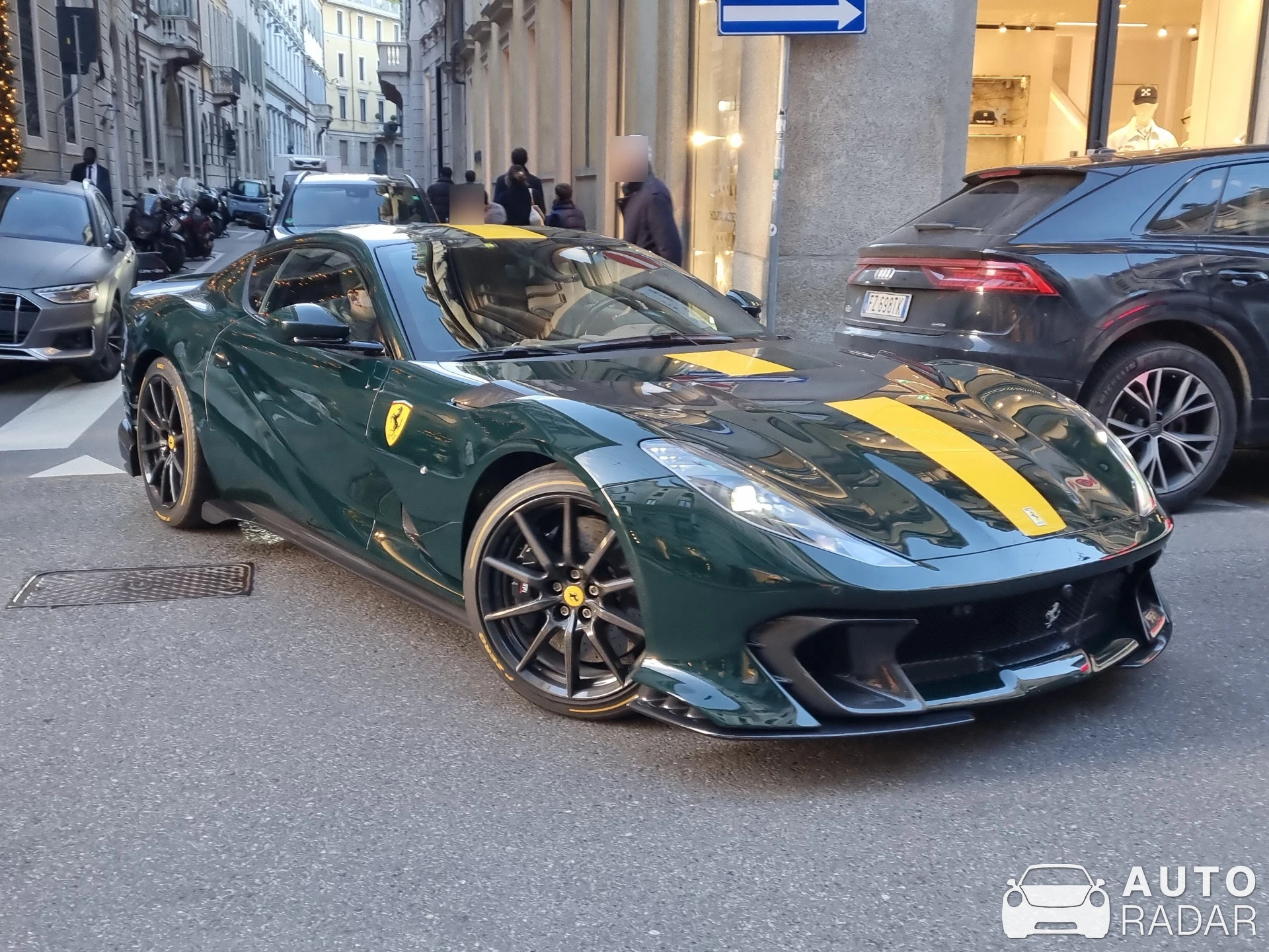 Ferrari 812 Competizione spotted in Milano, Italia