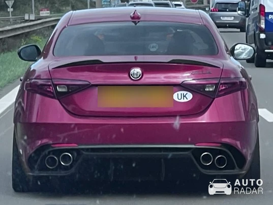 Alfa Romeo Giulia Quadrifoglio Carabinieri spotted in Saint-Georges-sur-l'Aa