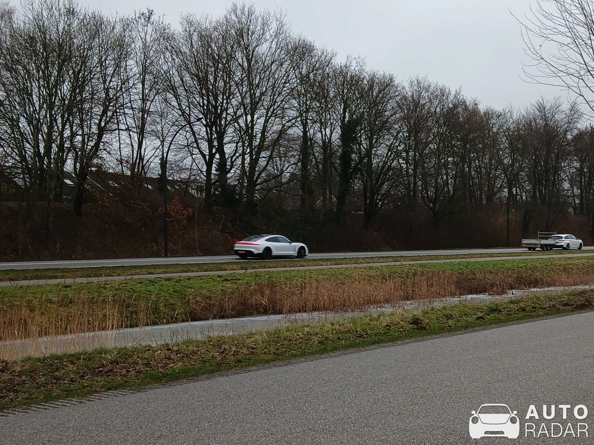 Porsche Taycan Turbo S spotted in Hengelo, Netherlands