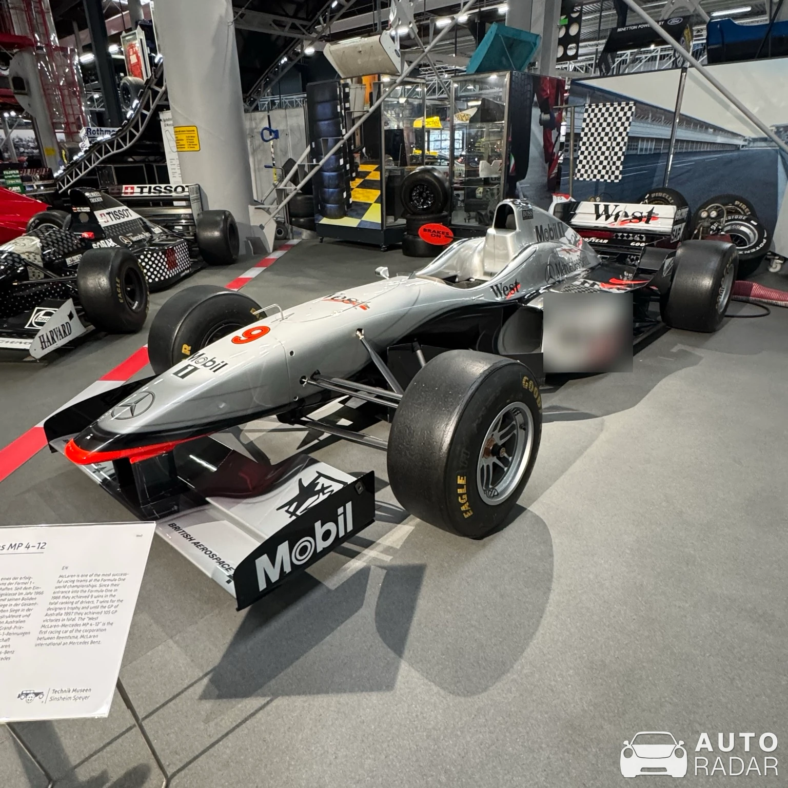 McLaren MP4/12 spotted in Sinsheim