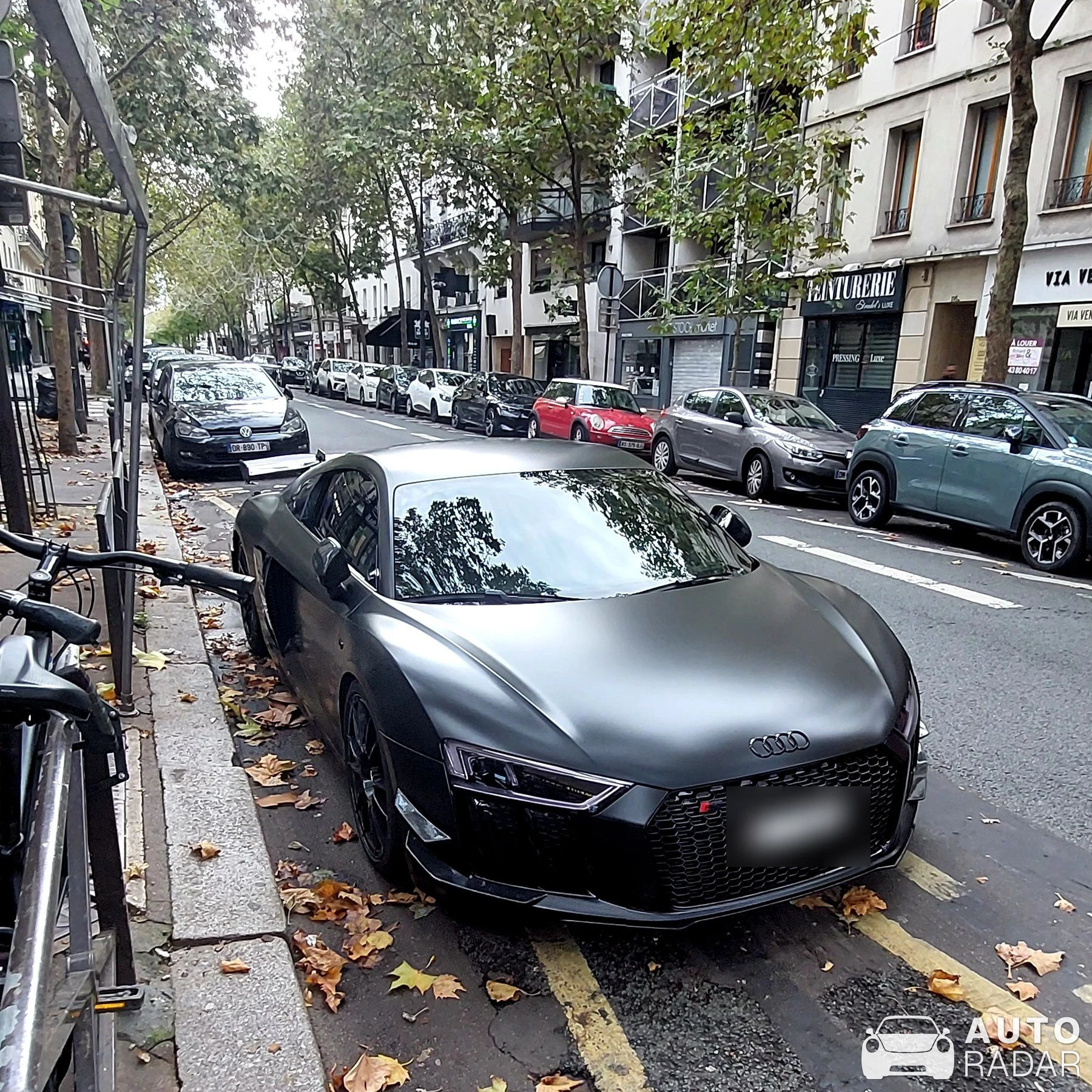 Audi R8 V10 spotted in Paris, France