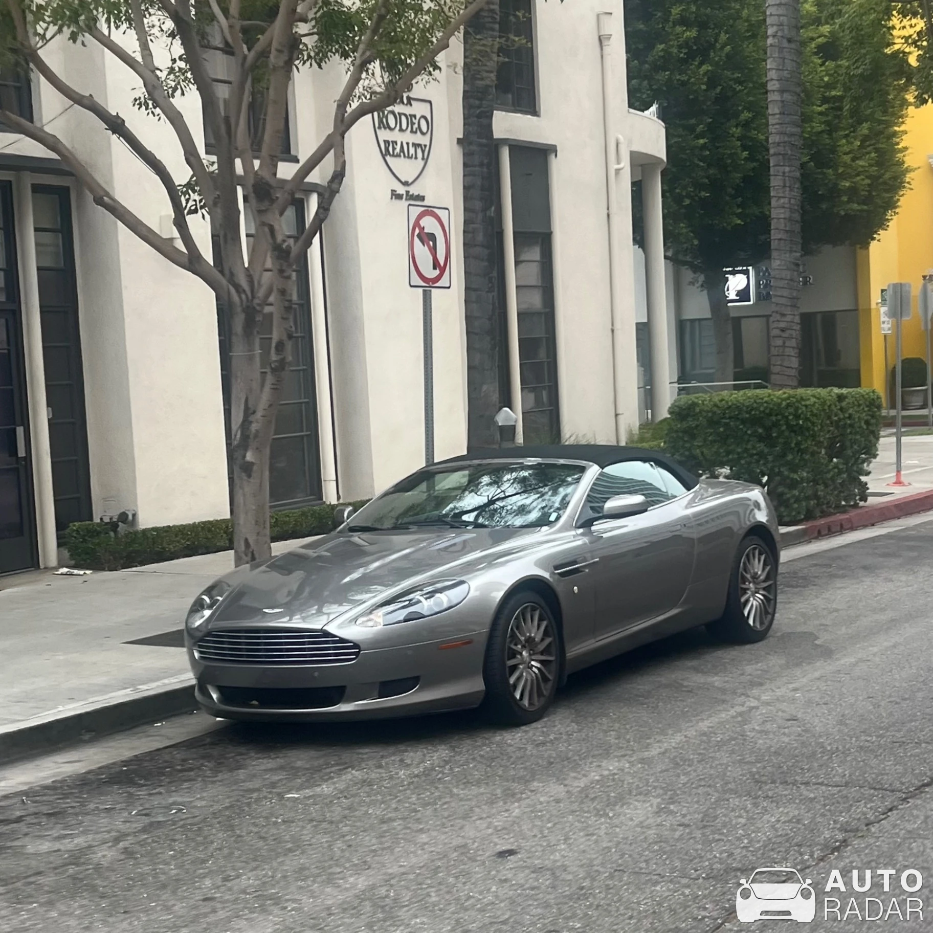 Aston Martin DB9 Volante spotted in Beverly Hills, United States