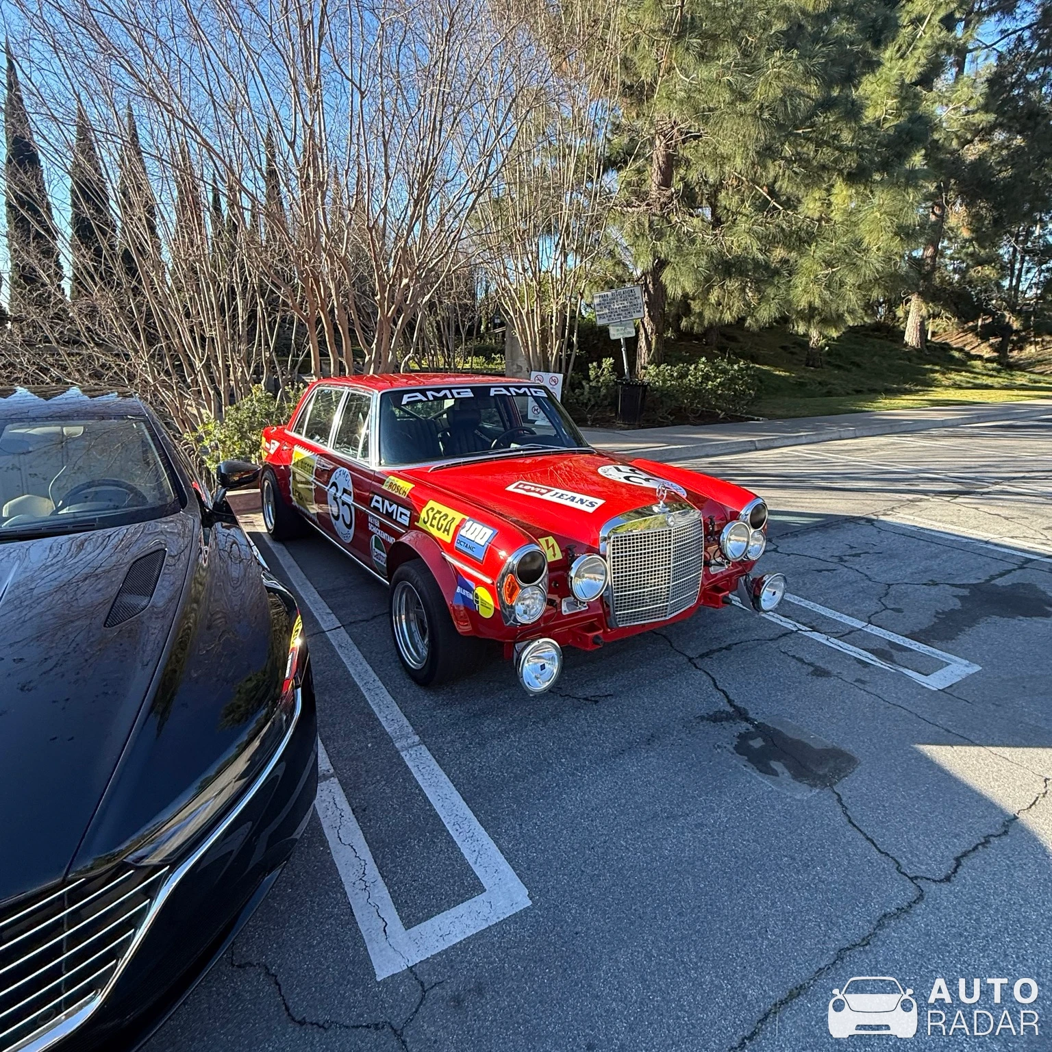 Mercedes-Benz 300 SEL 6.8 Die Rote Sau spotted in Beverly Hills