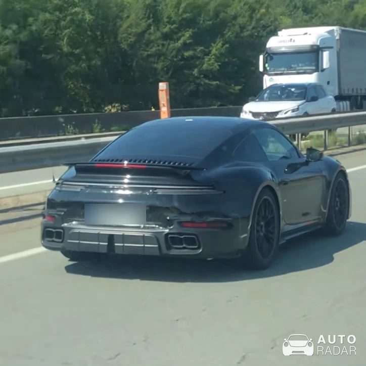 Porsche 992 Turbo S MkII Mule spotted in Lutterbach