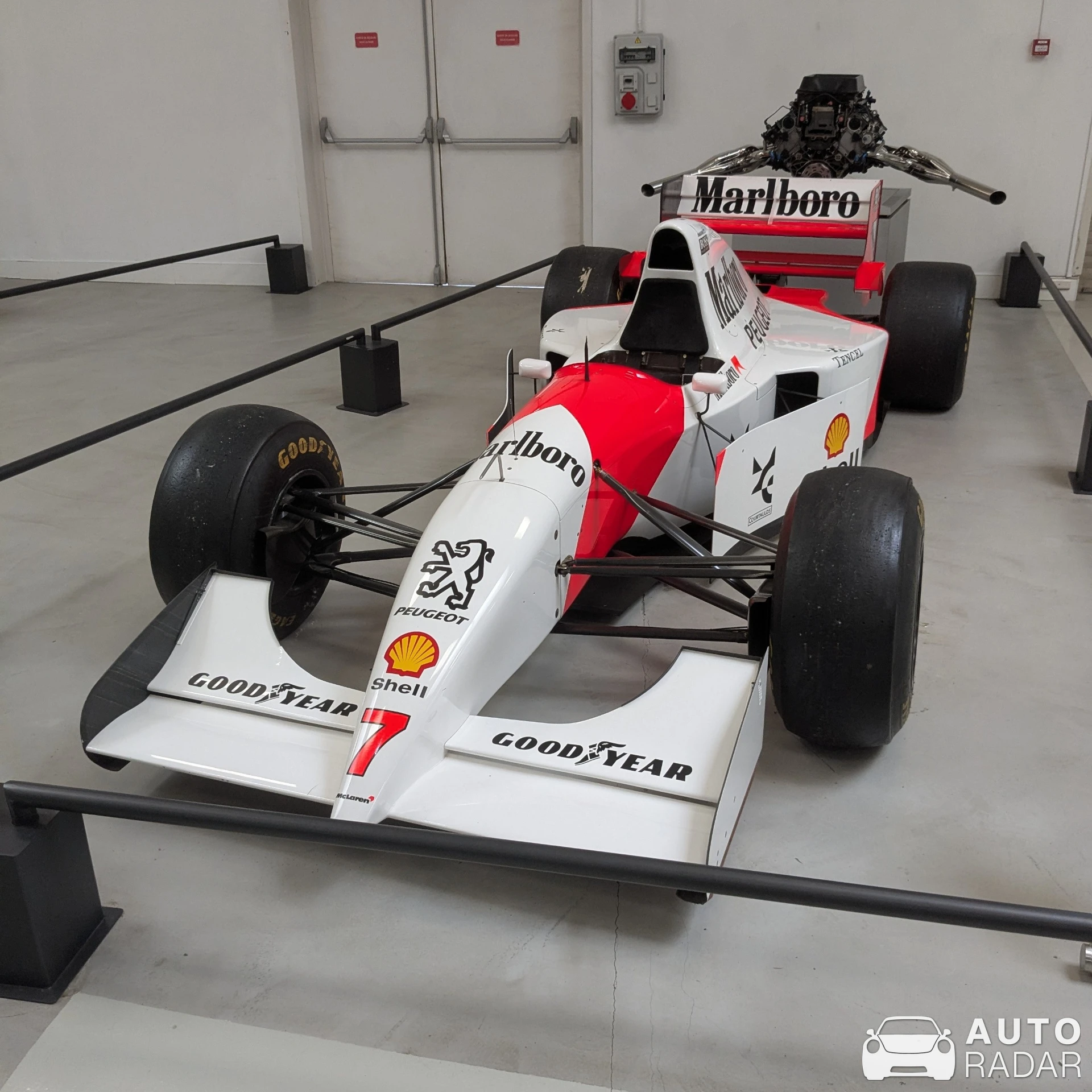 McLaren MP4/9 spotted in Sochaux
