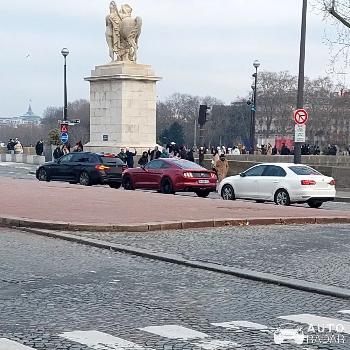 Ford Mustang GT spotted in Paris, France