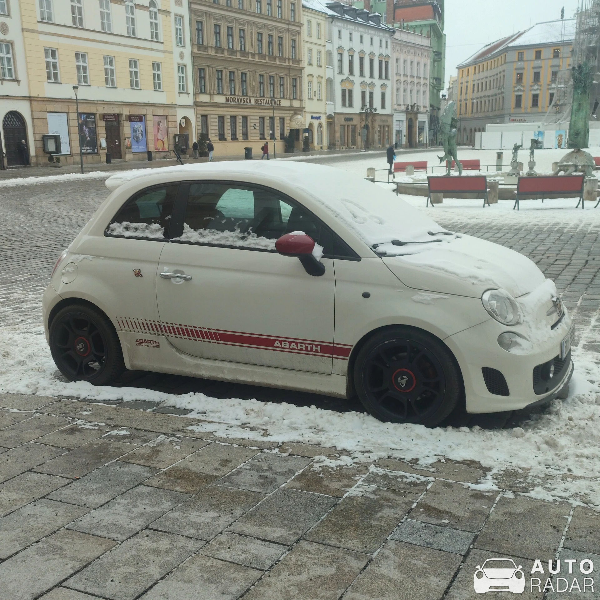 Abarth 595 spotted in Olomouc, Czech Republic