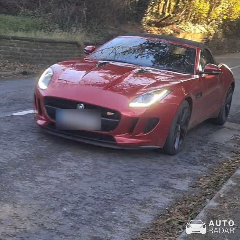 Jaguar F-Type S Convertible spotted in Alderley Edge, United Kingdom