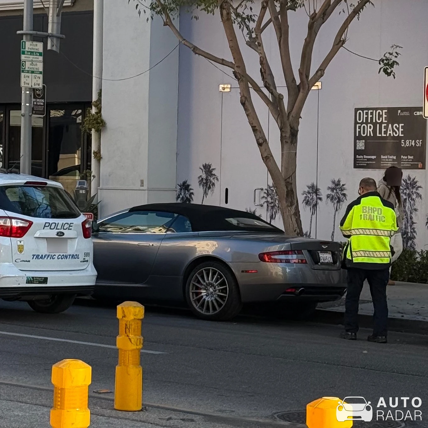 Aston Martin DB9 Volante spotted in Beverly Hills, United States