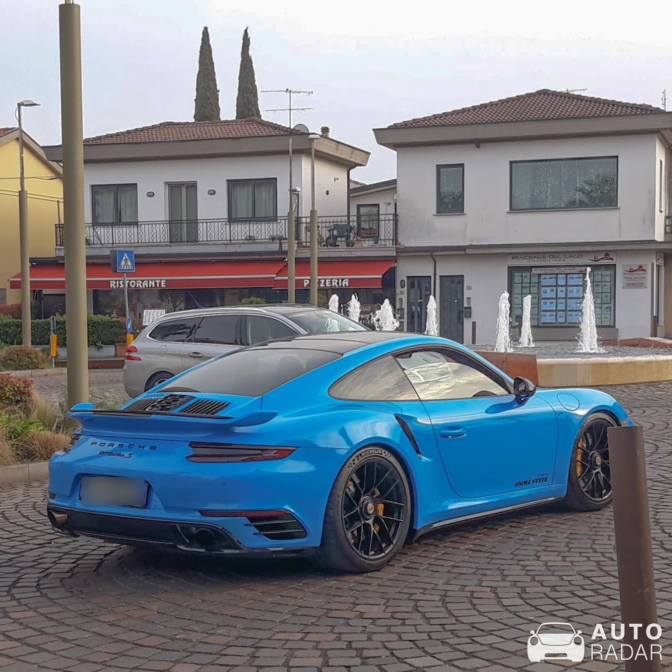 Porsche 991 Turbo S MkII Brill Steel Motorsport spotted in Sirmione, Italy