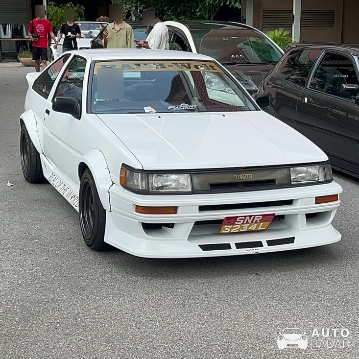 Toyota AE86 RWB spotted in Singapore