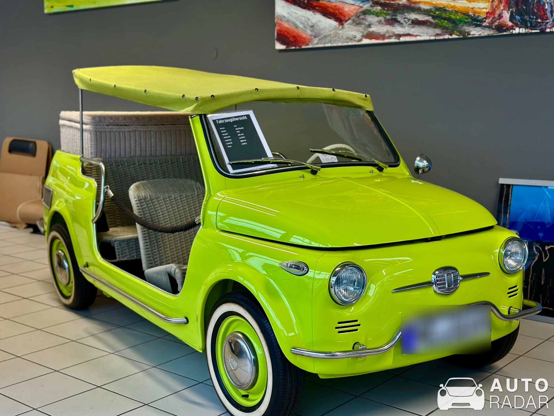 Fiat 600 Jolly spotted in Düsseldorf