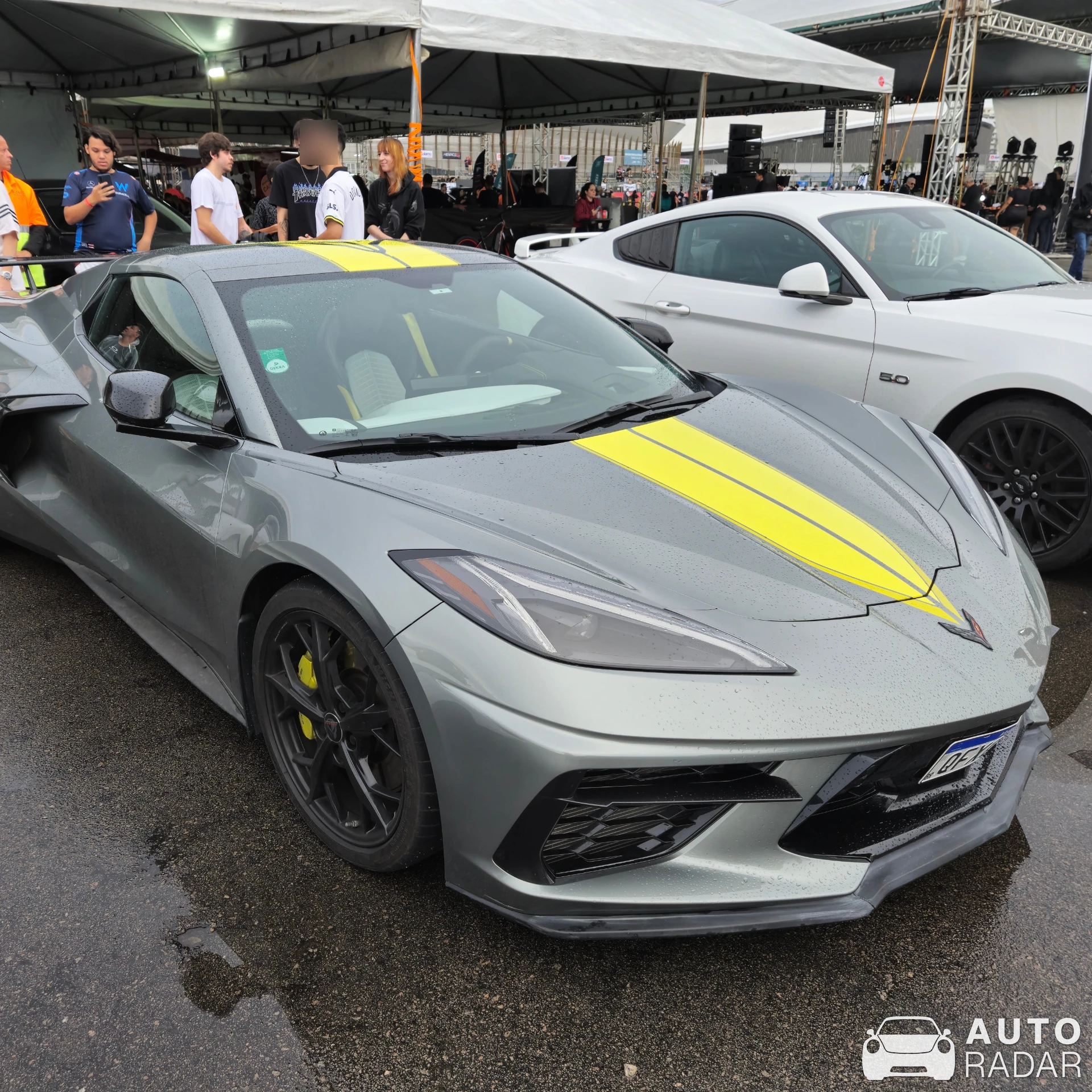 Chevrolet Corvette C8 Stingray Convertible spotted in Barra da Tijuca, Brazil