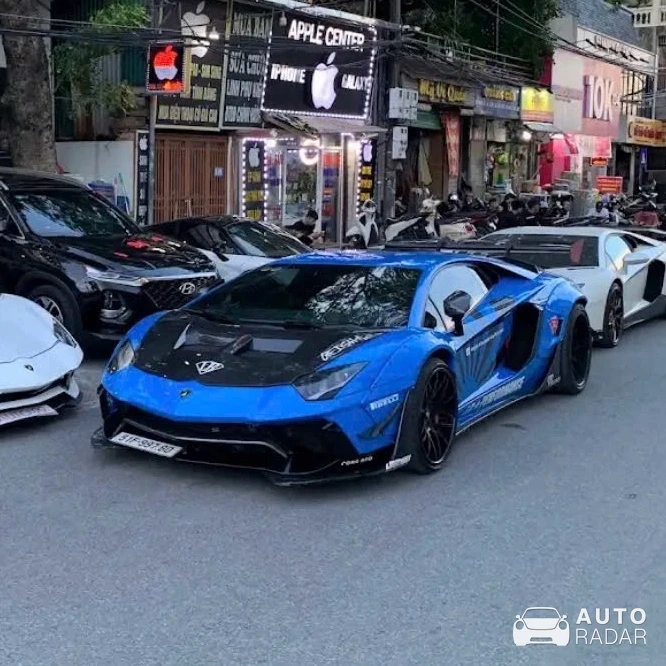 Lamborghini Aventador S LP740-4 Roadster Liberty Walk LB Performance Wide Body spotted