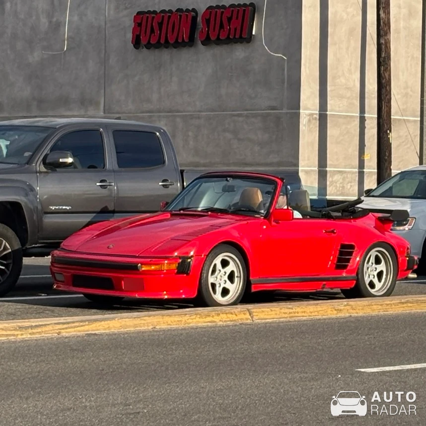 Porsche 930 Turbo Flachbau Cabriolet spotted in Hermosa Beach