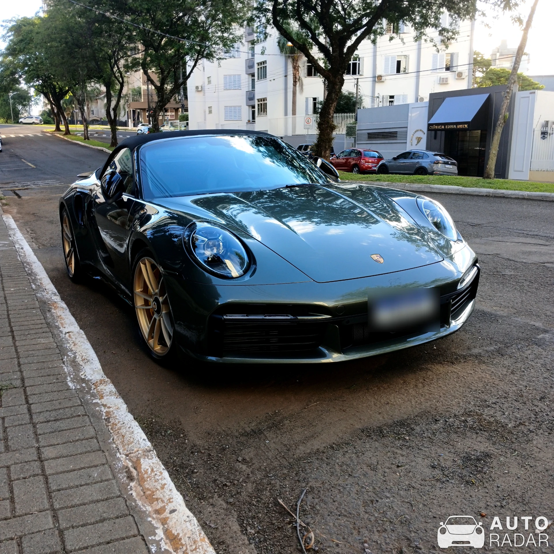 Porsche 992 Turbo Cabriolet MkI spotted in Presidente Médici, Brazil