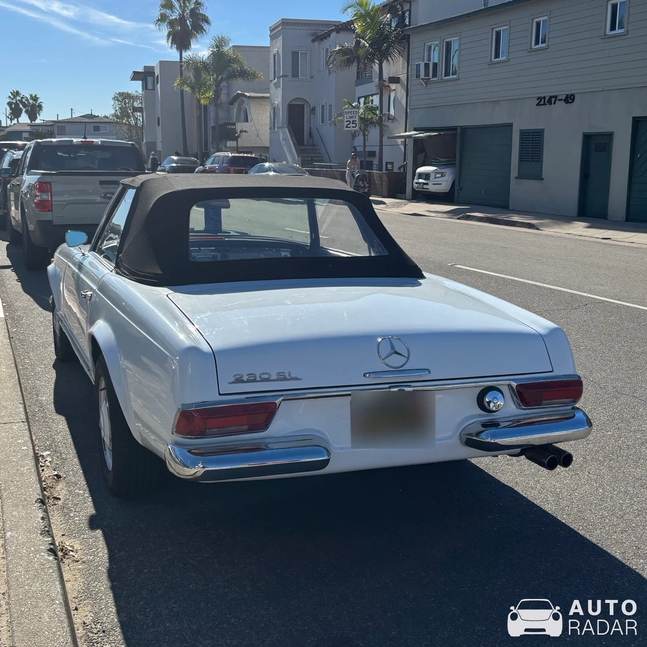 Mercedes-Benz 230SL spotted in Hermosa Beach